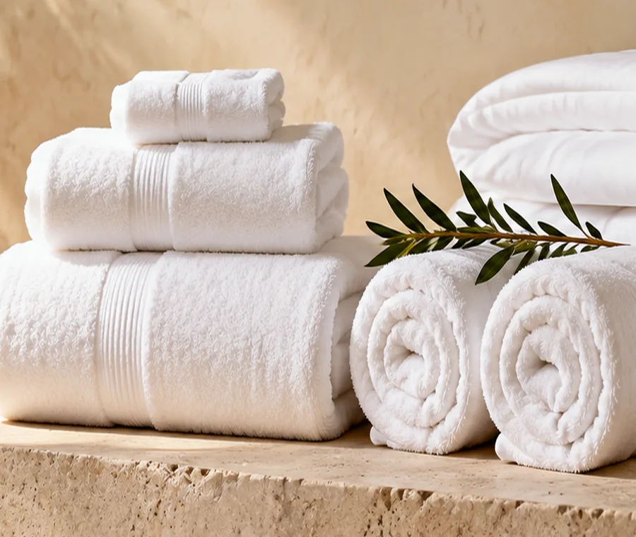 Toallas de mano para la línea hotelera